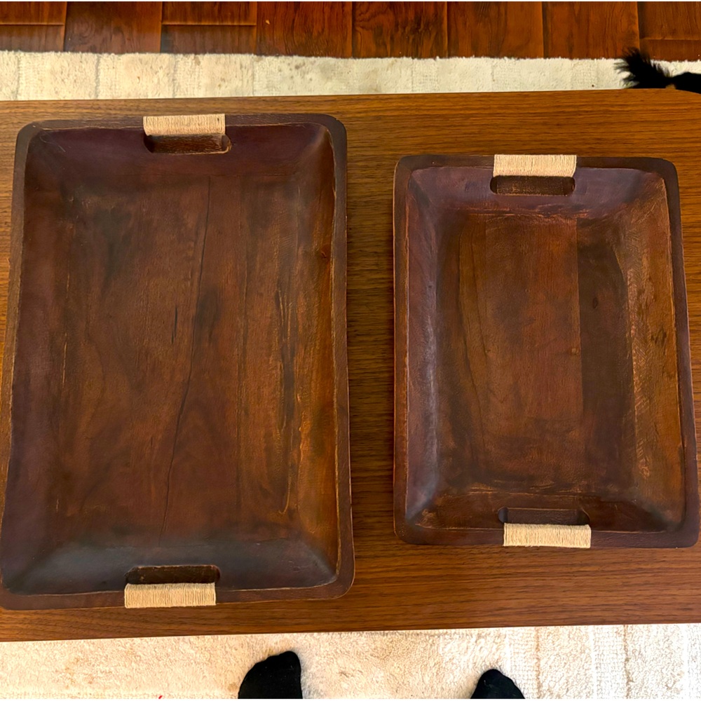 Wooden trays
